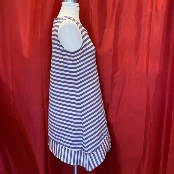 LOGO Layers by Lori Goldstein Printed Stripe Tank Top like new! - Picture 4 of 7